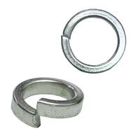 1/2" Hi-Collar Split Lock Washer, Med. Carbon, Zinc
